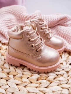 Dětské boty traperky zateplené Champagne Dexter