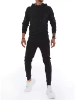 FashionStreet černá pánská tepláková souprava AX0432