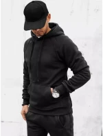 Pánská mikina s kapucí černá FashionStreet BX5559