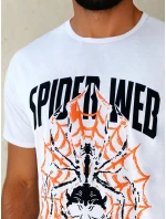 Pánské bílé tričko s potiskem FashionStreet RX5263