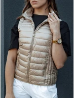 Dámská prošívaná vesta se stojáčkem STYLISHZ camel FashionStreet TY4439