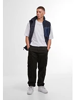 Build your Brand BY 407 Unisex fleeceová vesta "Bonded Sherpa" 56.0407 black