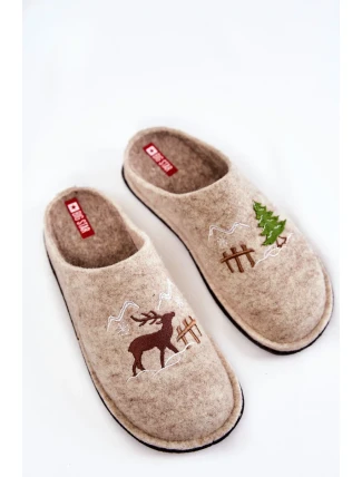 Domácí pantofle Big Star KK276016 béžová