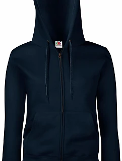 Fruit of the Loom Premium Lady-Fit Hooded Jacket Dámská mikina s kapucí 16.2118 deep navy