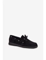 Dámské semišové mokasíny Big Star RR274948 Černé