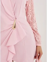 MI SK šaty A1664.91 světle růžové MI SK šaty A1664.91 světle růžové