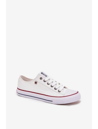 Pánské nízké textilní tenisky Big Star – bílé Pánské nízké textilní tenisky Big Star – bílé