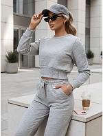 FashionStreet dámská světle šedá tepláková souprava AY1160