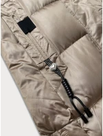 Béžová dámská prošívaná zimní bunda S'west (B8266-12)