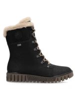 Rieker W Y3424-00 RKR745 boty s umělou kožešinou