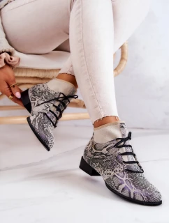 Dámské kozačky Suede Snake Maciejka 04744-03 Béžové