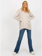 Dámský kardigan LC SW 8042.04X béžová - FPrice