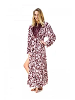 Dámský župan Flora 2556 4803 Fialová s bílou - Vestis