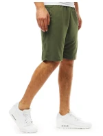 Pánské krátké teplákové šortky zelené FashionStreet SX2390