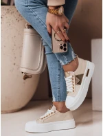 Dámské tenisky na platformě TRENDIS beige FashionStreet ZY0704 Dámské tenisky na platformě TRENDIS beige FashionStreet ZY0704
