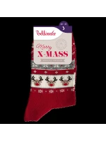 Vánoční ponožky pro celou rodinu XMASS SOCKS - BELLINDA - červená
