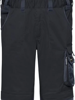 Daiber JN 1833 (42-60) Pracovní kalhoty s laclem - Strong 02.133M black/carbon
