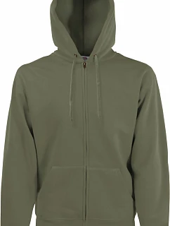 Fruit of the Loom Premium Hooded Sweat Jacket Mikina s kapucí 16.2034 classic olive