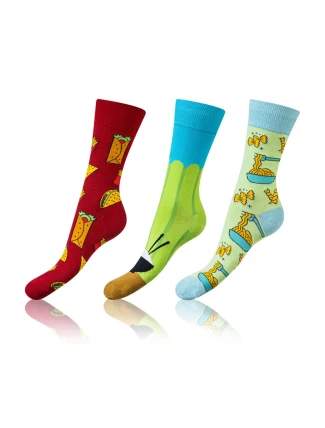 Bellinda Crazy Socks BE491004-305 3-pack barva:potravinářská
