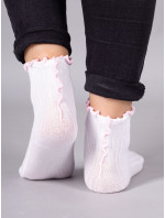 Yoclub Dívčí ponožky s volánem 3-Pack 2 Vícebarevné