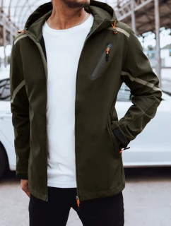 Pánská softshellová bunda s kapucí zelená FashionStreet TX4480