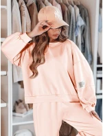 Dámská tepláková souprava nadměrné velikosti Buttercotch DRESIS pink FashionStreet AY1148 Dámská tepláková souprava nadměrné velikosti Buttercotch DRESIS pink FashionStreet AY1148