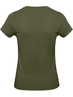 B&C #E190 /women Dámské tričko z těžké bavlny 01.004T urban khaki