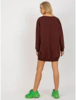 Mikina VI BL 3212.15X tmavě hnědá