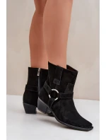 Boty na podpatku model 203872 Step in style Boty na podpatku model 203872 Step in style