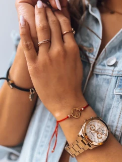 Náramek HEARTBEAT červený FashionStreet LY0084