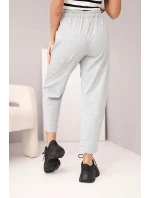 Kalhoty s kapsami Summer Punto šedý melír
