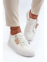 Tenisky Dámské Sportovní Na Platformě S Ozdobou Bílý VINCEZA 13613 Tenisky Dámské Sportovní Na Platformě S Ozdobou Bílý VINCEZA 13613