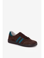 Zazoo N1068 Semišové Nízké Dámské Tenisky Čokoládové