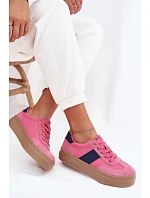 Dámské semišové tenisky Big Star TT274164 Růžové