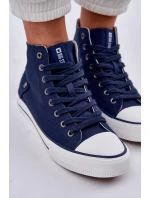 Dámské vysoké tenisky Big Star – tmavě modré