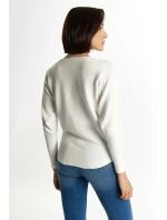 Dámský svetr QNS0140-000 bílý - Monnari Dámský svetr QNS0140-000 bílý - Monnari