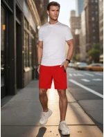 FashionStreet pánské červené šortky SX2477