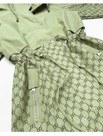 Kurtka damska ze ściągaczem w talii Goodlookin khaki (KK60414-3#)