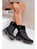 Dámské Módní zateplené sněhule Progress PROGJ-21-13 Černé Dámské Módní zateplené sněhule Progress PROGJ-21-13 Černé