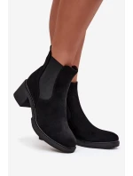 Dámské kotníkové boty na platformě černé Luvina Dámské kotníkové boty na platformě černé Luvina