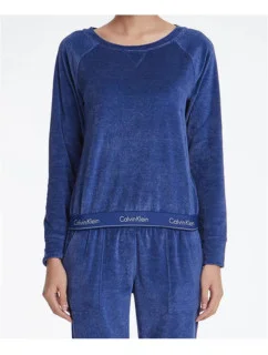 Dámská mikina QS6146E-6YN modrá  - Calvin Klein