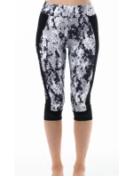 Dámské krátké černobílé sportovní legíny A6103 - Litex