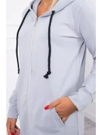 Mikina s kapucí šedá Mikina s kapucí šedá