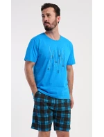Pánské pyžamo šortky Tetris