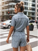 Dámská džínová modrá kombinéza FashionStreet EY2682