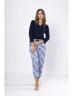 Pyžamo Leveza 1660 Elwira 7/8 M-2XL