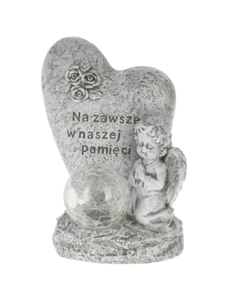 FIGURKA ANDĚLA NÁHROBNÍ SVÍČKA VEDENÁ NAVŽDY V NAŠÍ PAMĚTI