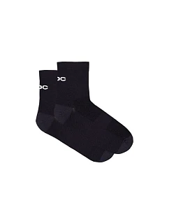 Cyklistické ponožky POC Cadence Road Short Socks, černé