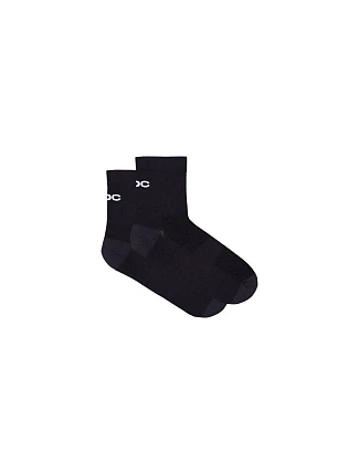Cyklistické ponožky POC Cadence Road Short Socks, černé
