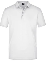 Daiber JN 708 Pánské pima piqué polo 02.0708 white Daiber JN 708 Pánské pima piqué polo 02.0708 white